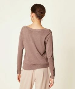 Pulls & Gilets | Pull Col Bateau En Maille éco-responsable CAMEL | Etam Femme