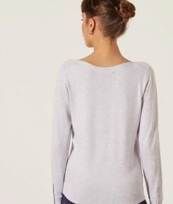 Pulls & Gilets | Pull Col Bateau En Maille éco-responsable GRIS CHINE | Etam Femme