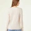 Pulls & Gilets | Pull Col V En Maille éco-responsable BEIGE CHINE | Etam Femme