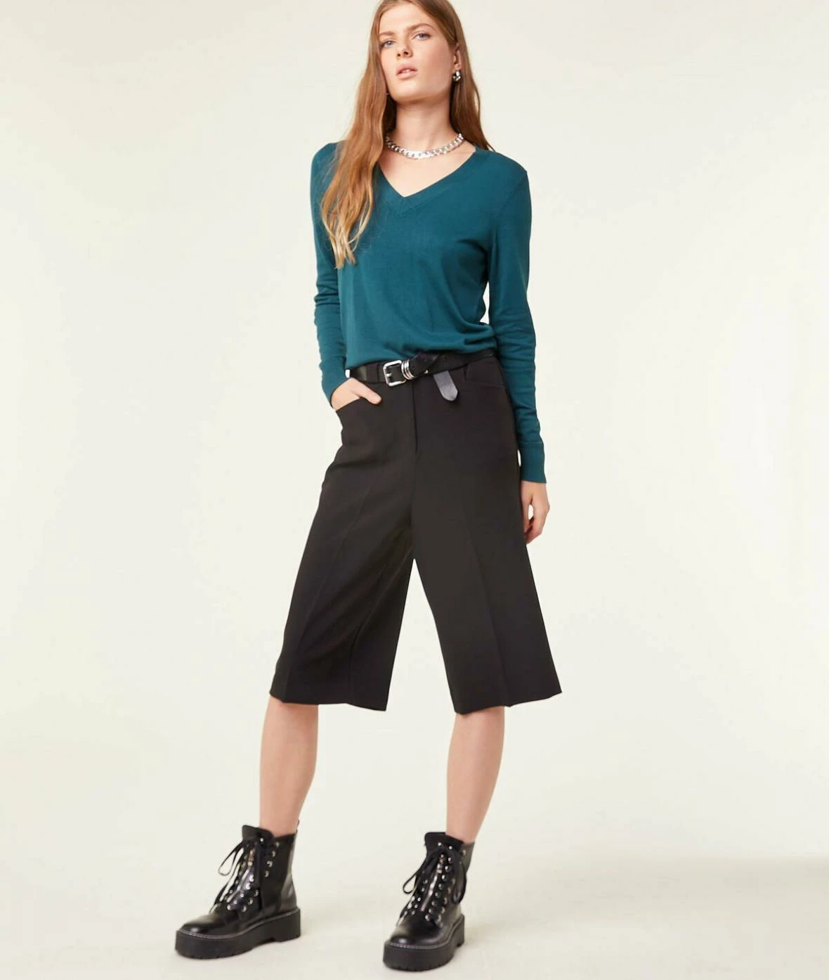 Pulls & Gilets | Pull Col V En Maille éco-responsable CANARD | Etam Femme – Image 2