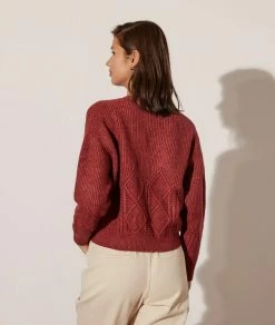 Pulls & Gilets | Pull En Maille Torsadée TERRACOTTA | Etam Femme