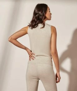 Pulls & Gilets | Pull Sans Manches GRIS CHINE CLAIR | Etam Femme