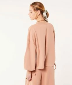 Pulls & Gilets | Sweat Oversize Avec Cordon CAMEL | Etam Femme