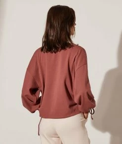 Pulls & Gilets | Sweat Oversize Avec Cordon TERRACOTTA | Etam Femme