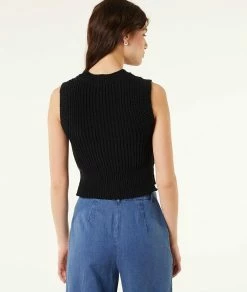Pulls & Gilets | Top En Maille NOIR | Etam Femme