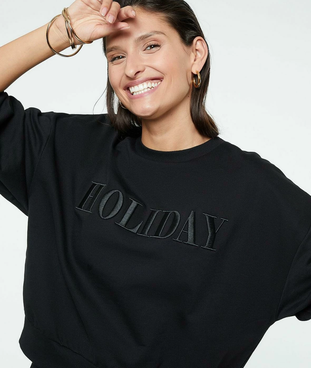 Pulls & Gilets | Sweat "Holiday" NOIR | Etam Femme – Image 2