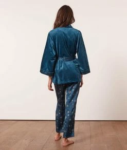 Pyjamas 3 Pièces & Combis | Pyjama 3 Pièces Satiné ENCRE | Etam Femme