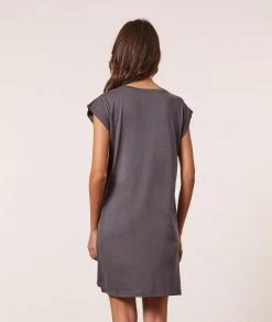 Pyjamas éco-responsables | Chemise De Nuit ANTHRACITE | Etam Femme