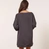 Pyjamas éco-responsables | Chemise De Nuit Imprimée ANTHRACITE | Etam Femme