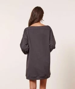 Pyjamas éco-responsables | Chemise De Nuit Imprimée ANTHRACITE | Etam Femme