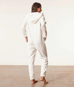 Pyjamas éco-responsables | Combinaison Doudou ECRU | Etam Femme