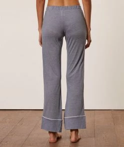 Pyjamas éco-responsables | Pantalon Large Uni MARINE | Etam Femme