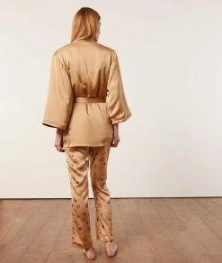 Pyjamas éco-responsables | Pyjama 3 Pièces Satiné SABLE | Etam Femme