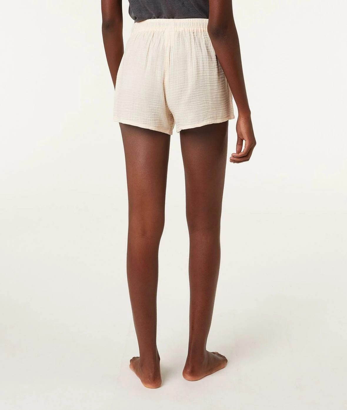 Pyjamas éco-responsables | Short De Pyjama En Coton VANILLE | Etam Femme