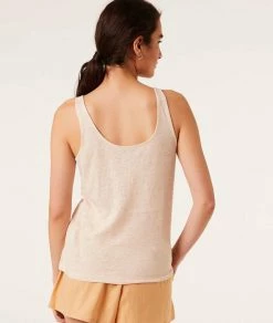 Pyjamas Doux Et Confort | Débardeur En Lin VANILLE | Etam Femme