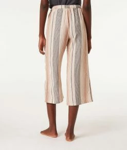 Pyjamas Doux Et Confort | Pantalon De Pyjama 7/8 En Lin MULTICOLORE | Etam Femme