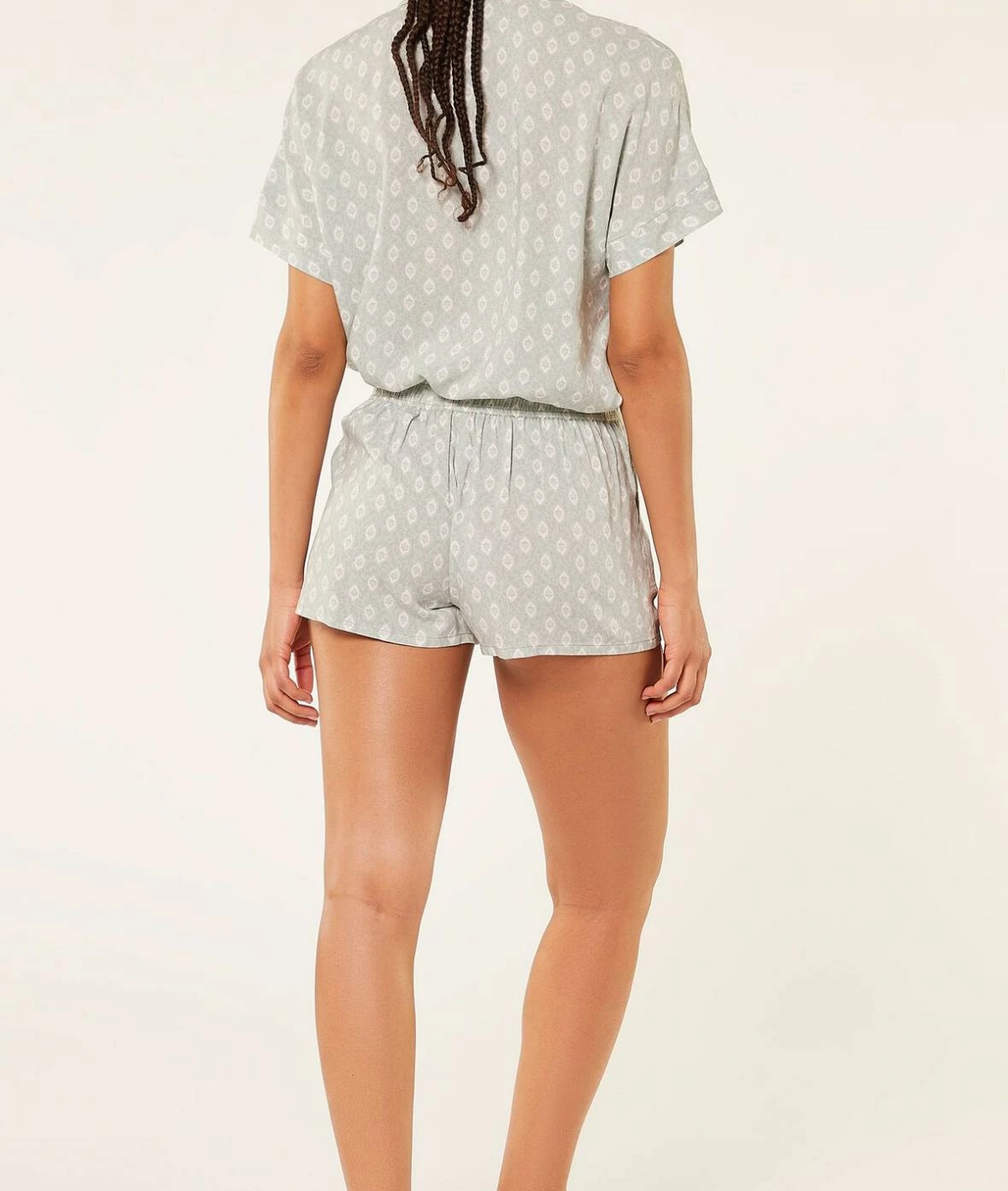 Pyjamas Doux Et Confort | Short De Pyjama Imprimé VERT | Etam Femme