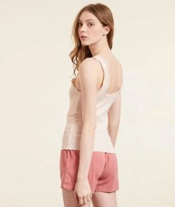 Pyjamas En Coton | Débardeur Côtelé, Teinture Végétale BEIGE | Etam Femme