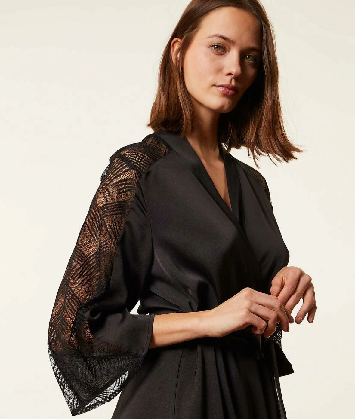 Pyjamas Sexy | Déshabillé Détails Tulle NOIR | Etam Femme – Image 4