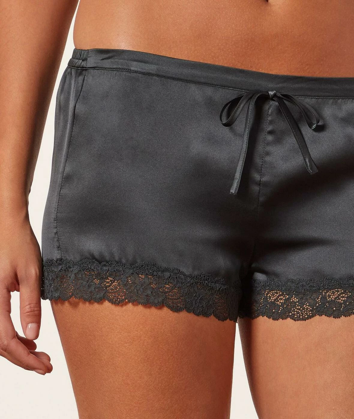 Pyjamas Sexy | Short En Soie VERT SAPIN | Etam Femme – Image 3