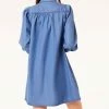 Robes & Combinaisons | Robe Boutonnée BLEU MOYEN | Etam Femme