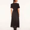 Robes & Combinaisons | Robe Longue Manches Courtes NOIR | Etam Femme