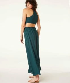 Robes & Combinaisons | Robe Longue VERT ANGLAIS | Etam Femme