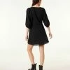 Robes & Combinaisons | Robe Manches 3/4 NOIR | Etam Femme