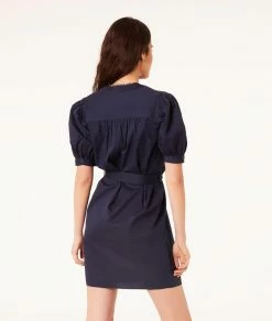 Robes & Combinaisons | Robe Manches Courtes Avec Ceinture ENCRE | Etam Femme