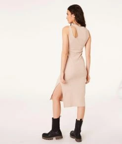 Robes & Combinaisons | Robe Midi En Maille SABLE | Etam Femme