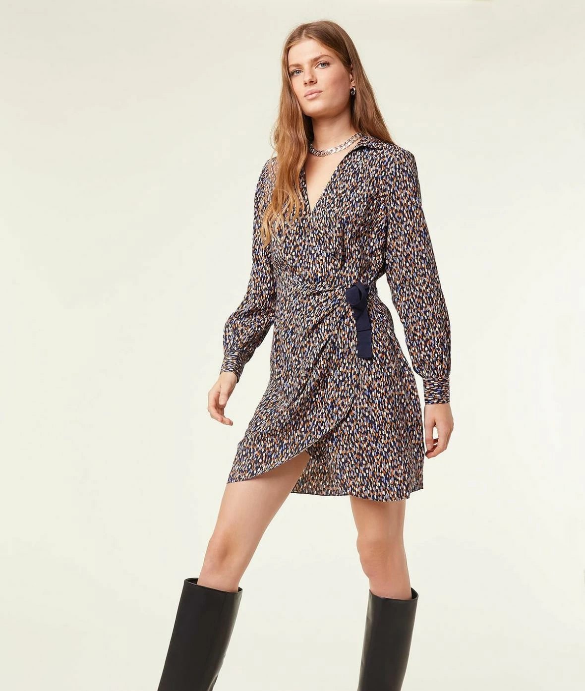 Robes & Combinaisons | Robe Portefeuille Imprimée MARINE | Etam Femme – Image 2