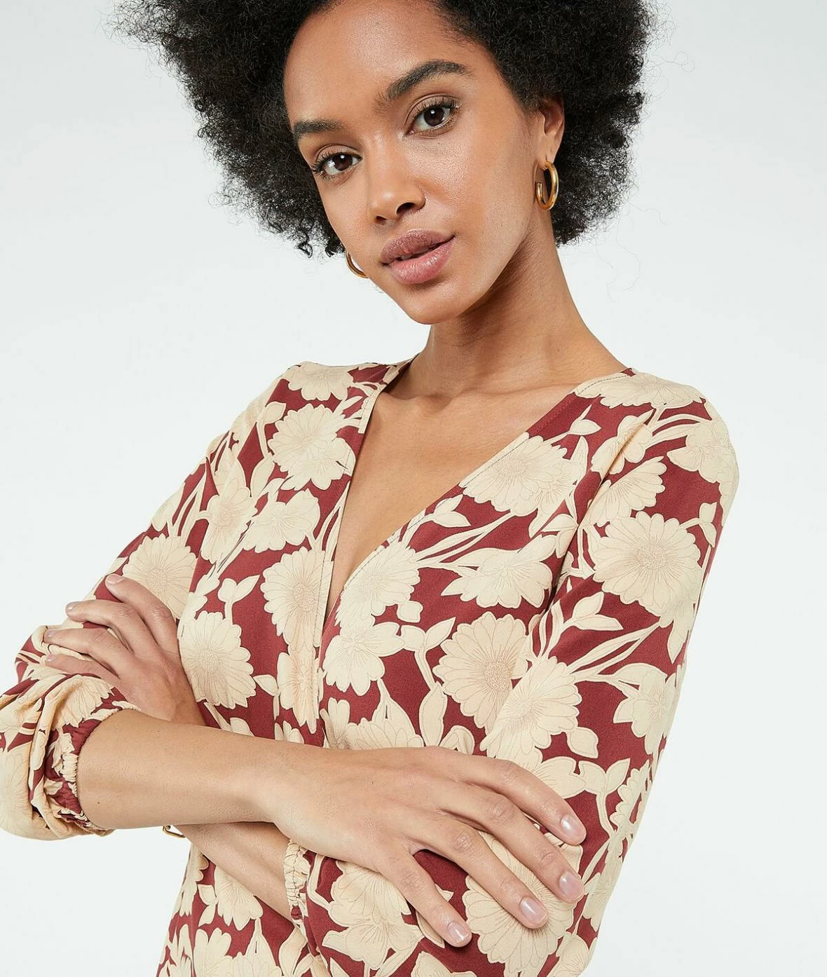 Robes & Combinaisons | Robe Portefeuille Imprimée MARRON | Etam Femme – Image 4