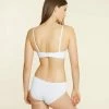 Soutiens-gorge Bandeaux | Bandeau Microfibre, Bretelles Amovibles Bonnet D BLANC | Etam Femme