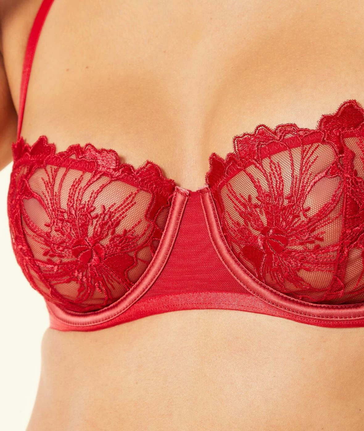 Soutiens-gorge Classiques | Soutien-gorge Corbeille Sans Coques ROUGE | Etam Femme – Image 3