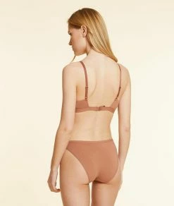 Soutiens-gorge Invisibles | Triangle Sans Armatures En Coton Bio Extensible CHOCOLAT | Etam Femme