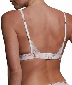 Soutiens-gorge Sans Armatures | Triangle Sans Armatures Détails Dentelle Motif Fleuri MULTICOLORE | Etam Femme