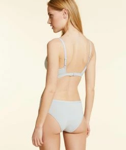 Soutiens-gorge Sans Armatures | Triangle Sans Armatures En Coton Bio Extensible GRIS CLAIR | Etam Femme