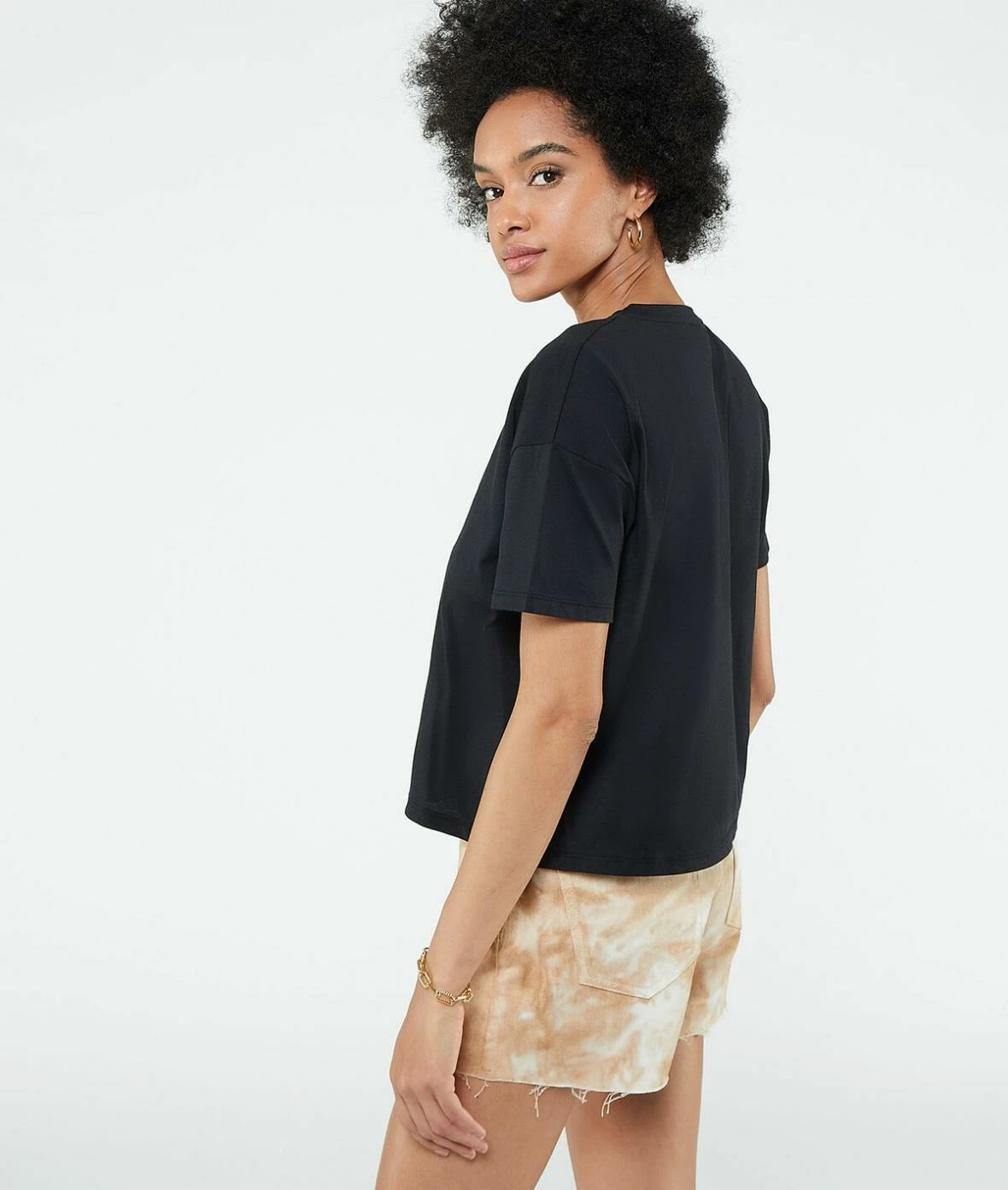 Tops & T-shirts | T-shirt Manches Courtes "Sun Spirit" NOIR | Etam Femme