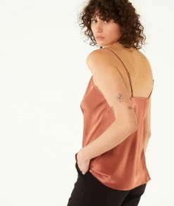 Tops & T-shirts | Caraco En Soie TERRACOTTA | Etam Femme