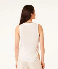 Tops & T-shirts | Débardeur à Bretelles Larges BLANC | Etam Femme