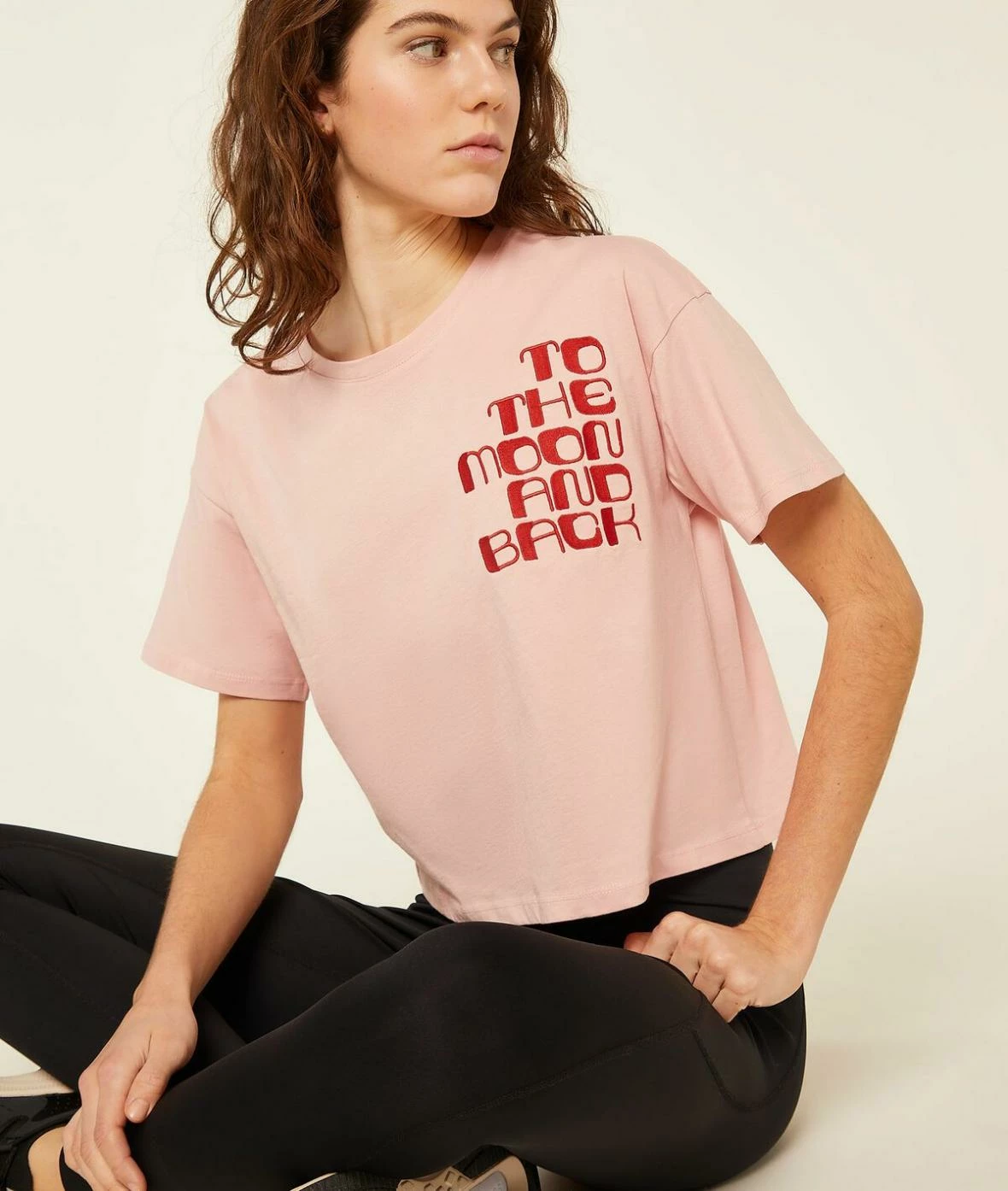 Tops & T-shirts De Sport | T-shirt Manches Courtes VIEUX ROSE | Etam Femme – Image 2