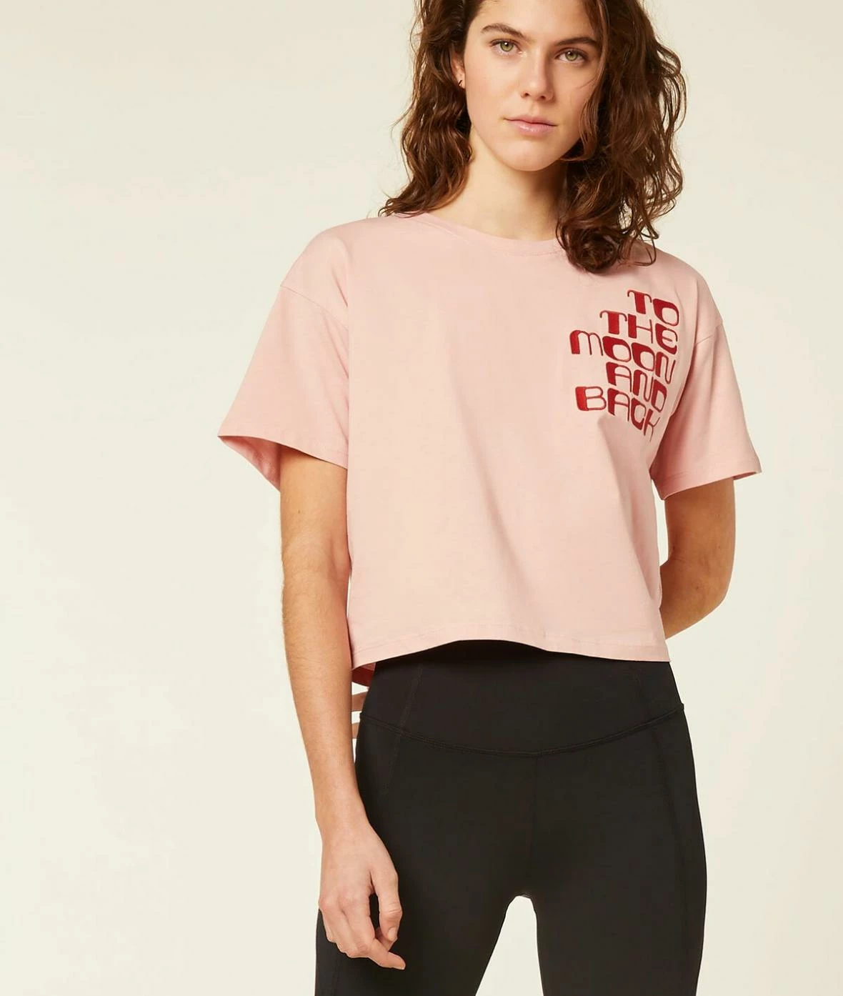 Tops & T-shirts De Sport | T-shirt Manches Courtes VIEUX ROSE | Etam Femme – Image 4