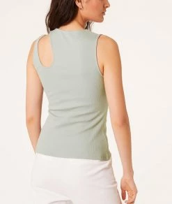 Tops & T-shirts | Top Asymétrique SAUGE | Etam Femme