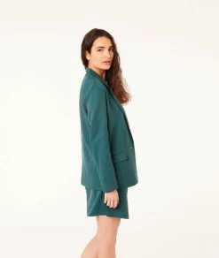 Vestes | Veste Blazer VERT ANGLAIS | Etam Femme